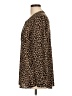 Talbots 100% Polyester Animal Print Brown Long Sleeve Top Size L - photo 5