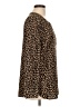 Talbots 100% Polyester Animal Print Brown Long Sleeve Top Size L - photo 4