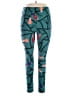 Lularoe Print Teal Leggings Size 1X (Tall & Curvy) - photo 1