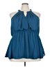 Torrid 100% Polyester Blue Sleeveless Blouse Size 4X Plus (4) - photo 1