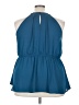 Torrid 100% Polyester Blue Sleeveless Blouse Size 4X Plus (4) - photo 2