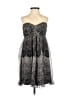 Express 100% Silk Paisley Gray Cocktail Dress Size 2 - photo 1