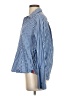 Kule 100% Cotton Stripes Blue Long Sleeve Blouse Size S - photo 5