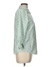 Unbranded 100% Polyester Stripes Green 3/4 Sleeve Blouse Size L - photo 4