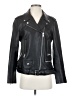 ENA PELLY 100% Leather Black Leather Jacket Size 2 - photo 1