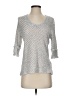 Nic + Zoe Tweed Silver Pullover Sweater Size S - photo 1