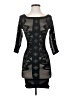 Bebe Graphic Black Cocktail Dress Size S (petite) - photo 1