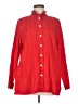 Foxcroft Red Long Sleeve Button-Down Shirt Size M - photo 1