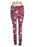 Lularoe Floral Purple Leggings Size 1X (estimated) - photo 1