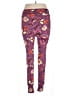 Lularoe Floral Purple Leggings Size 1X (estimated) - photo 2