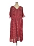 BLOOMCHIC 100% Polyester Stripes Burgundy Casual Dress Size 26 waist - photo 1