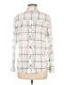 Eden & Olivia 100% Polyester Plaid Ivory Long Sleeve Blouse Size M - photo 2