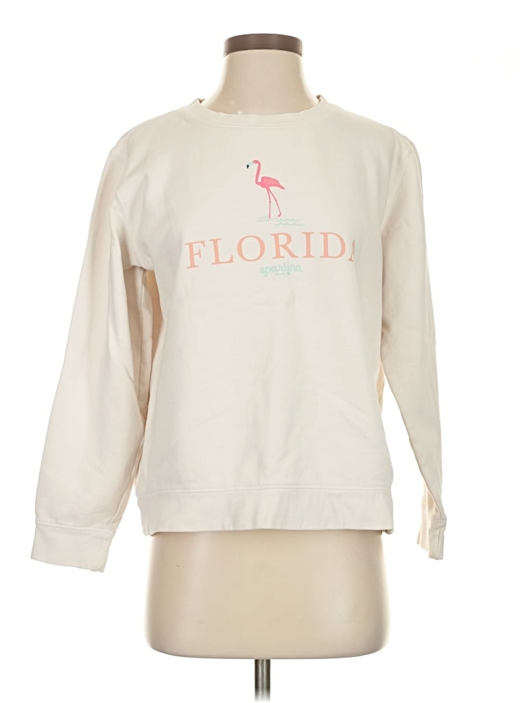 Pre-owned Spartina 449 Sweatshirt In White