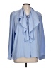 Kathy Che 100% Polyester Blue Long Sleeve Blouse Size L - photo 1