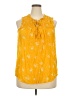 Rewind 100% Rayon Yellow Sleeveless Blouse Size XXL - photo 1
