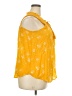 Rewind 100% Rayon Yellow Sleeveless Blouse Size XXL - photo 4