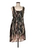 Mimi Chica 100% Polyester Print Brown Cocktail Dress Size M - photo 1