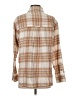 American Eagle Outfitters Plaid Tan Long Sleeve Button-Down Shirt Size XS - photo 2