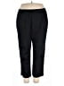 Alfred Dunner Solid Black Track Pants Size 18 - photo 1