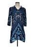 Bebop 100% Polyester Paisley Blue Casual Dress Size S - photo 1