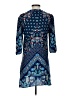 Bebop 100% Polyester Paisley Blue Casual Dress Size S - photo 2