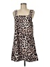 Shein Animal Print Tan Casual Dress Size 6 - photo 1