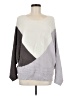 Express Color Block Gray Pullover Sweater Size M - photo 1