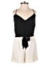 Bebe Solid Black Romper Size 0 - photo 1