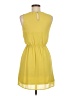 Lush 100% Polyester Solid Yellow Casual Dress Size S - photo 2