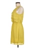 Lush 100% Polyester Solid Yellow Casual Dress Size S - photo 5