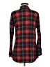 Love Potion 100% Polyester Plaid Red Long Sleeve Blouse Size M - photo 2