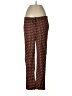 Bar III 100% Polyester Print Red Casual Pants Size M - photo 1