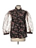 Moon Orchid 100% Polyester Black 3/4 Sleeve Blouse Size L - photo 1