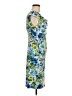 Connected Apparel Print Blue Cocktail Dress Size 8 (petite) - photo 4
