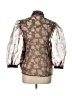 Moon Orchid 100% Polyester Black 3/4 Sleeve Blouse Size L - photo 2