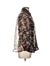 Moon Orchid 100% Polyester Black 3/4 Sleeve Blouse Size L - photo 4