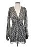 Zara Chevron-herringbone Silver Cocktail Dress Size XS - photo 1