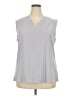 Assorted Brands 100% Polyester Gray Sleeveless Blouse Size 2X - photo 1