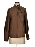 Shein Brown Long Sleeve Blouse Size 2 - photo 1