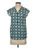 MICHAEL Michael Kors 100% Polyester Teal Short Sleeve Blouse Size XS - photo 1