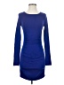 Express Solid Blue Casual Dress Size XS - photo 1