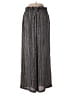 Max Studio 100% Polyester Chevron-herringbone Silver Casual Pants Size S - photo 2