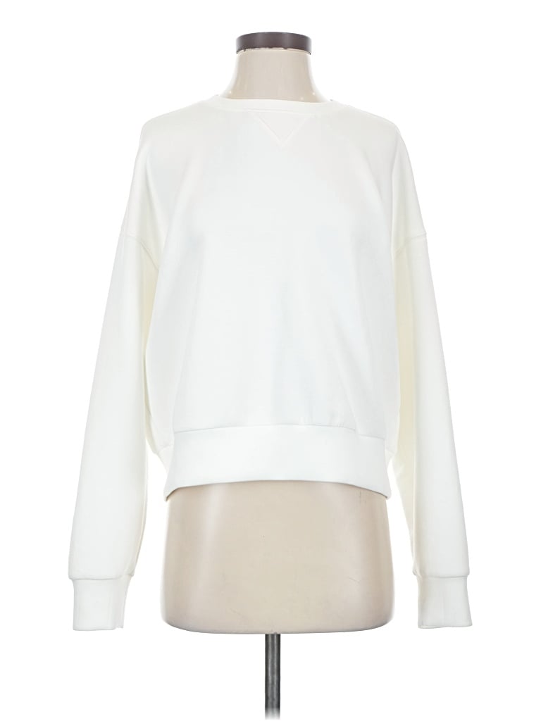 Pre-owned Spanx Sweatshirt In White