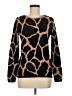 Neiman Marcus 100% Cashmere Animal Print Brown cardigan Size M - photo 1