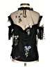 Lea & Viola 100% Polyester Black Sleeveless Blouse Size S - photo 2