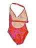 Speedo Print Pink Orange One Piece Swimsuit Size 10 - photo 2