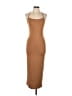 Shein Solid Tan Brown Casual Dress Size L - photo 1