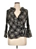 Allison Taylor 100% Polyester Gray 3/4 Sleeve Blouse Size XL - photo 1