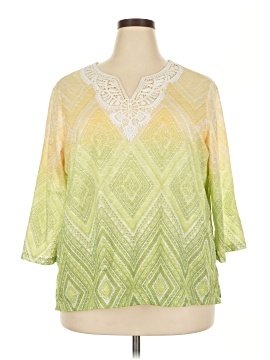 Alfred Dunner 3/4 Sleeve Blouse