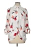 Iz Byer 100% Polyester Floral Ivory 3/4 Sleeve Blouse Size L - photo 1